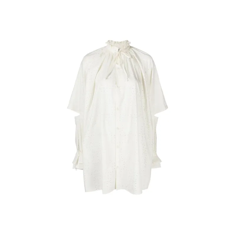 Henrik Vibskov Void Filler Broderie anglaise Shirt-0