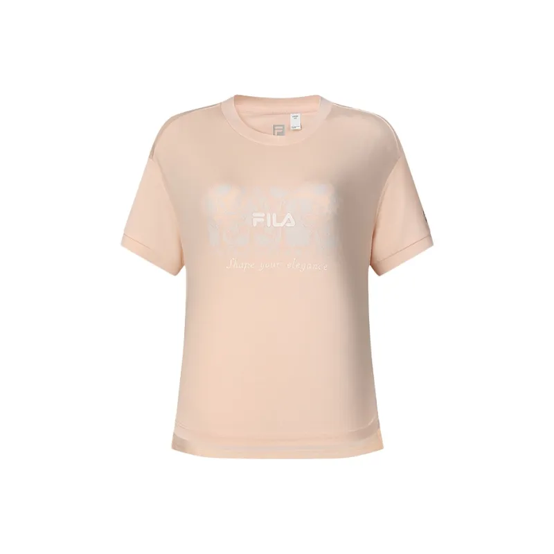 FILA T Shirts Women's Orange Pink-0