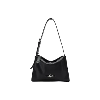 JACD PU Tote Bag, Shopping Bag, Crossbody Bag, Shoulder Bag Large Size Unisex Black