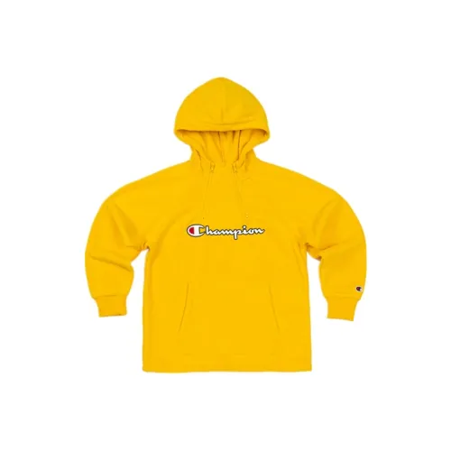 Champion Hooded Loose Fit Regular Sweatshirt Women's Yellow