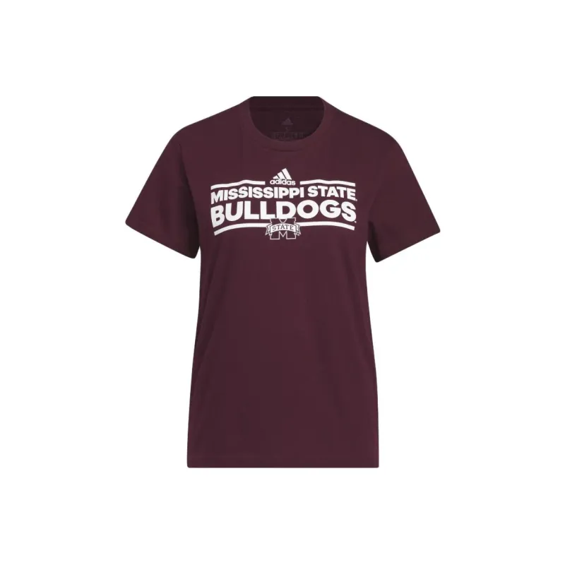 Adidas T-Shirts Women's Burgundy-0
