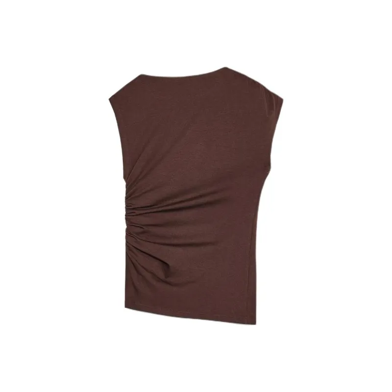 ZARA T Shirts Women's Chocolate-1