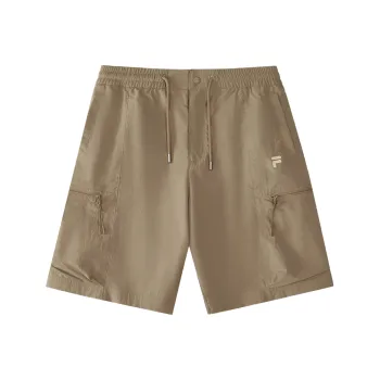 FILA FUSION SS25 Casual Shorts Men's Fragrant Coffee Khaki DK