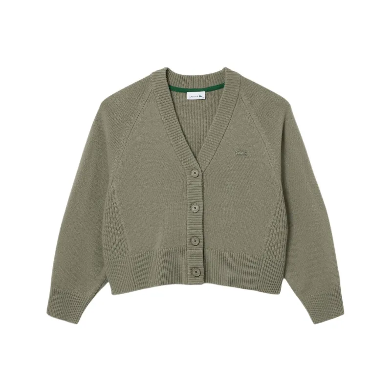 LACOSTE Sweater Women's Khaki Brown-0