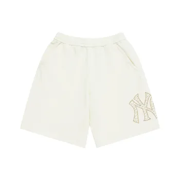 MLB MONOGRAM Collection New York Yankees SS25 Casual Shorts Unisex Cream White