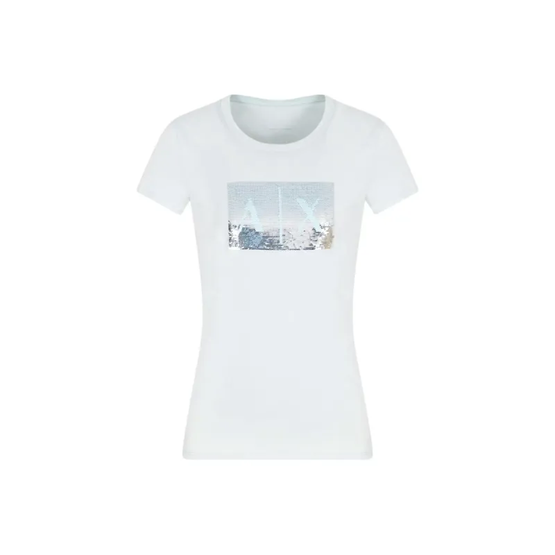 ARMANI EXCHANGEAE T Shirt Women's Light Blue-0
