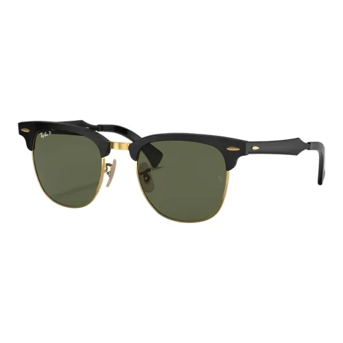 RayBan Aluminum Browline Sunglasses Unisex Black