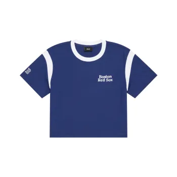 MLB Drop Shoulder Sleeve T Shirt Women's Blue