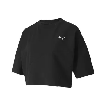 PUMA EVIDE FORM Drop Shoulder Sleeve T Shirt Women's Black