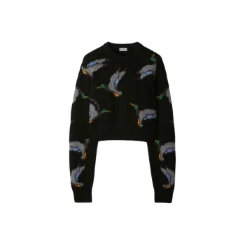 Burberry Duck Jacquard Crewneck Jumper