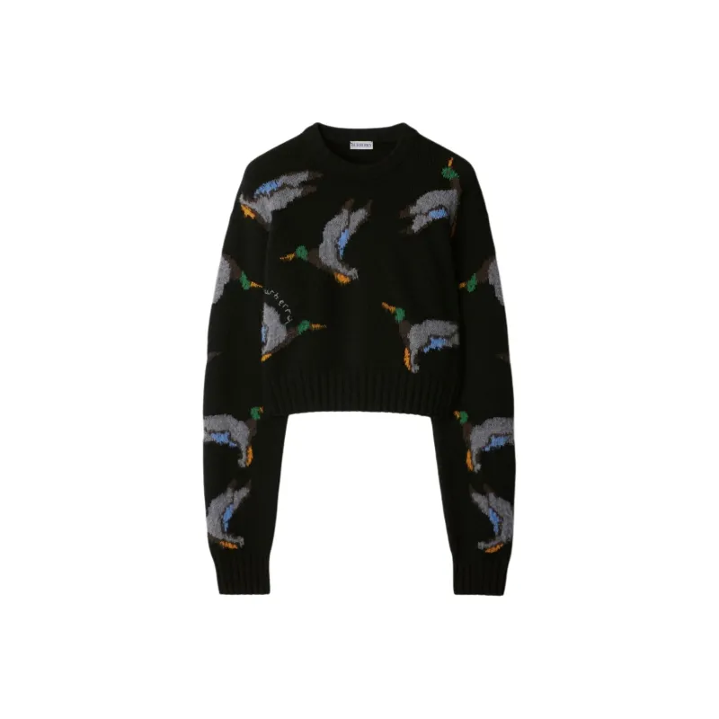 Burberry Duck Jacquard Crewneck Jumper-0
