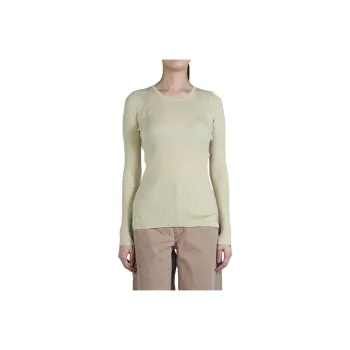 Auralee Super Fine Wool High Gauge Rib Sweater 'Light Beige'