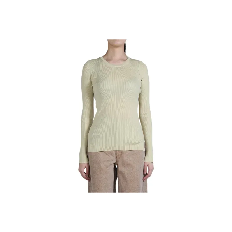 Auralee Super Fine Wool High Gauge Rib Sweater 'Light Beige'-0