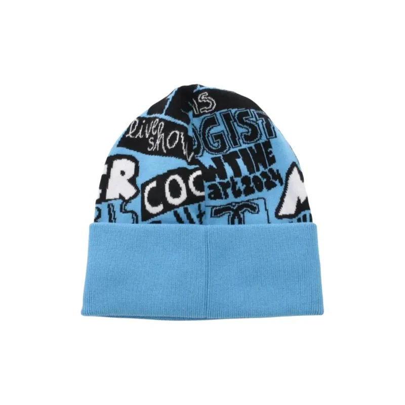 CHANEL Pre Owned 1986 1988 Intarsia knit Beanie-1