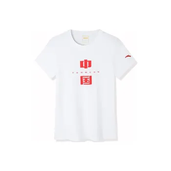 ANTA T Shirts Women's Snowflake White