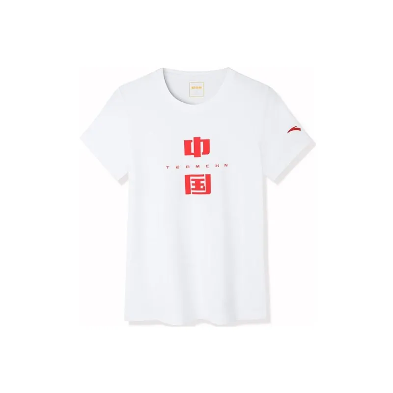 ANTA T Shirts Women's Snowflake White-0