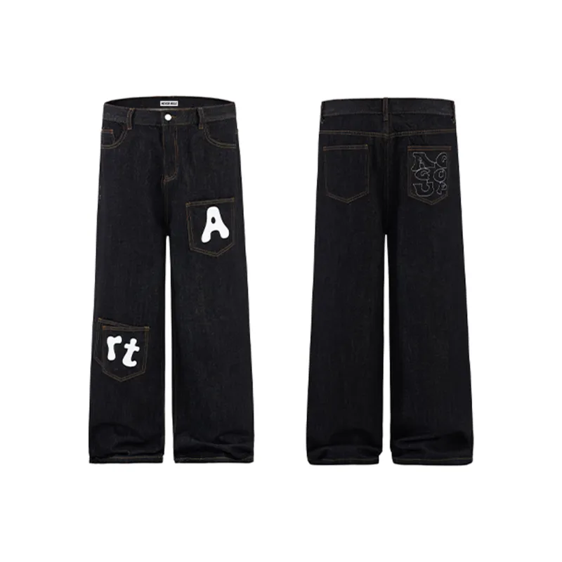 SOIE Jeans Unisex Matte Black-2