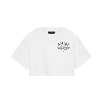 AMIRI Arts District Crewneck Cropped T Shirt