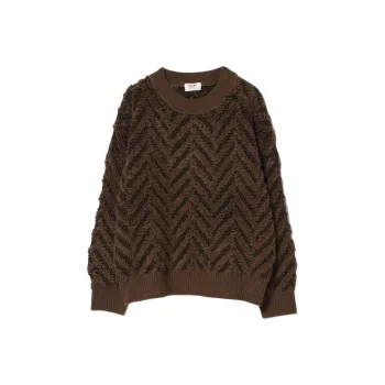 Beams HEART Sweater Women's Brown