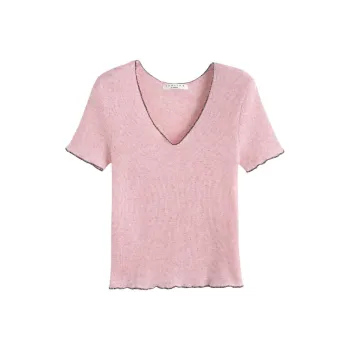 Tonlion T Shirts Women's Pink
