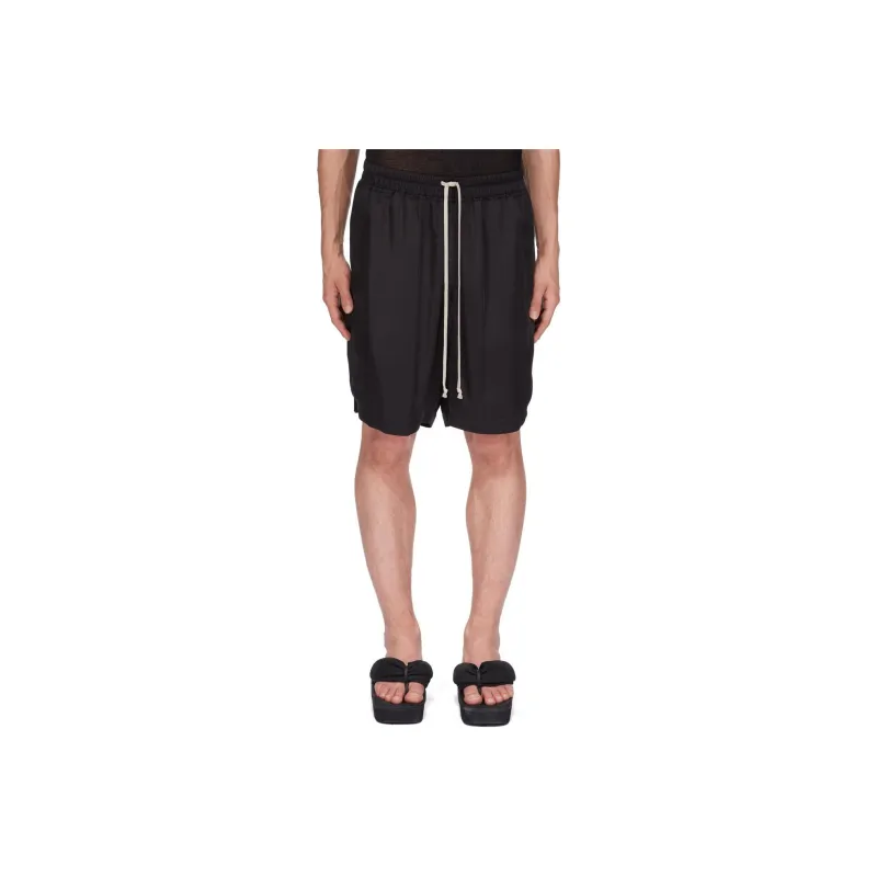 RICK OWENS Elasticated Drawstring Waistband Shorts-0