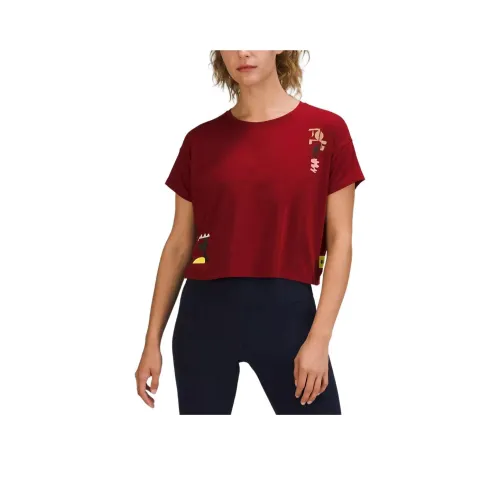 Lululemon Team Canada T Shirt Women's Dark Sports Red
