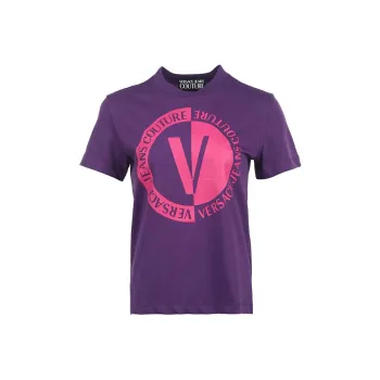 VERSACE JEANS COUTURE SS23 T Shirt Women's Dark Purple