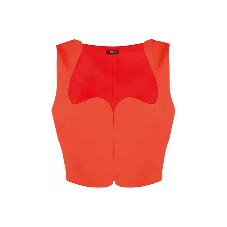 VERSACE Cady Crop Top 'Red'-0