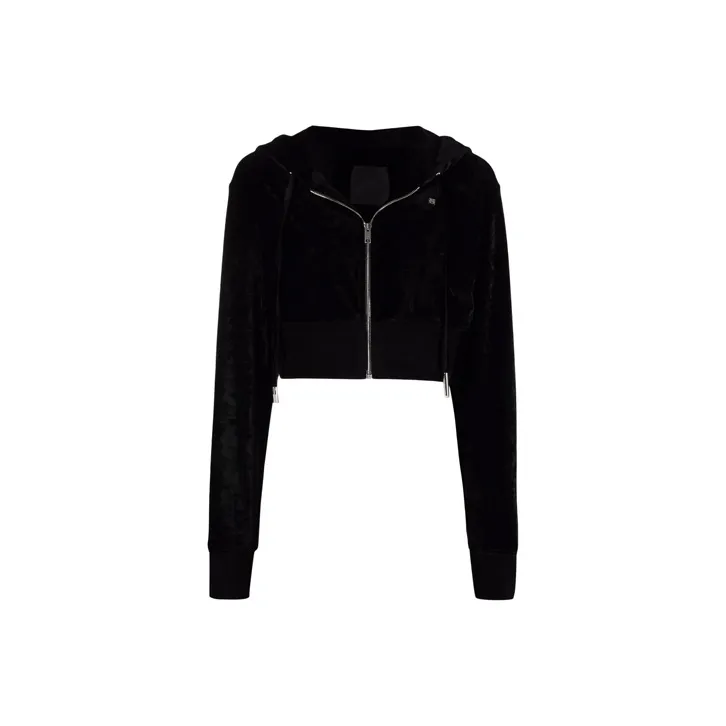 Givenchy Cropped Drawstring Hoodie-0