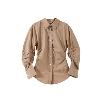 YUMOMO STAR Shirts Women's Warm Khaki