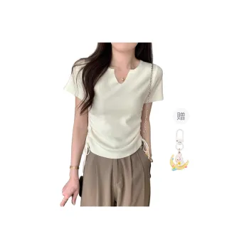 Princess Berdele Set in Sleeve T Shirt Women's Apricot