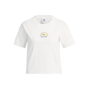 adidas originals Women's Outdoor Tee 'Cloud White'