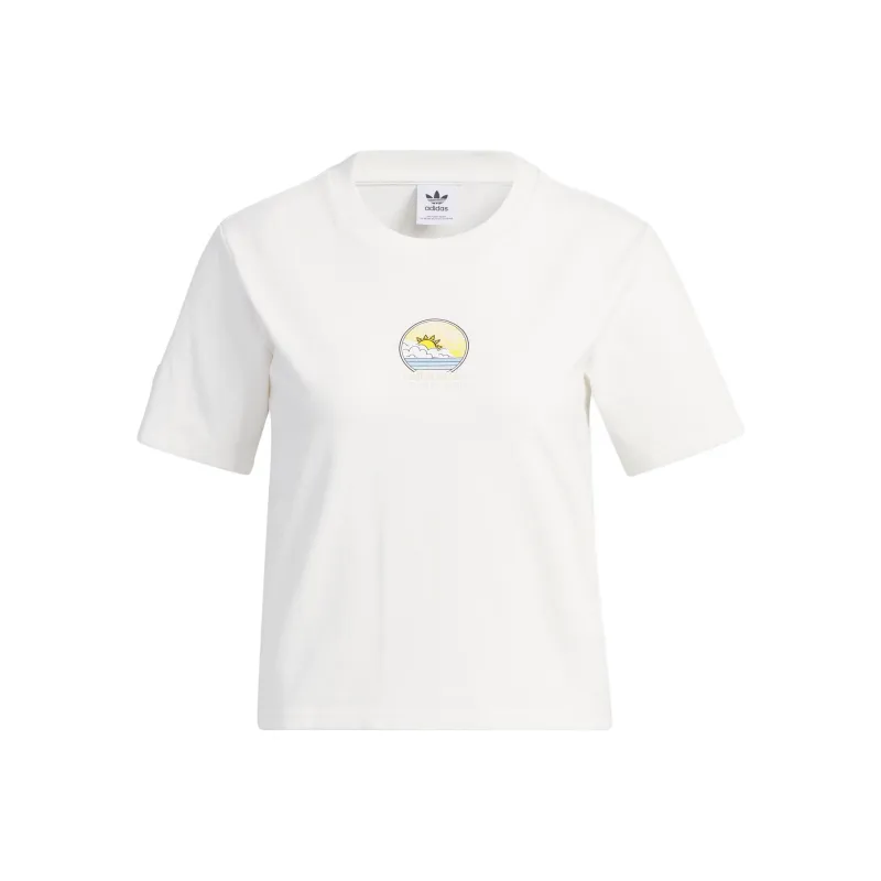 adidas originals Women's Outdoor Tee 'Cloud White'-0