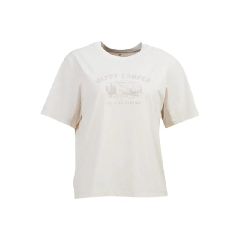 XTEP Sports Life Collection T Shirt Women's Bright Moon White-0