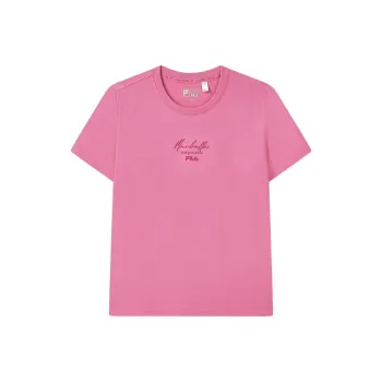 FILA Set in Sleeve T Shirt Women's Orchid Red