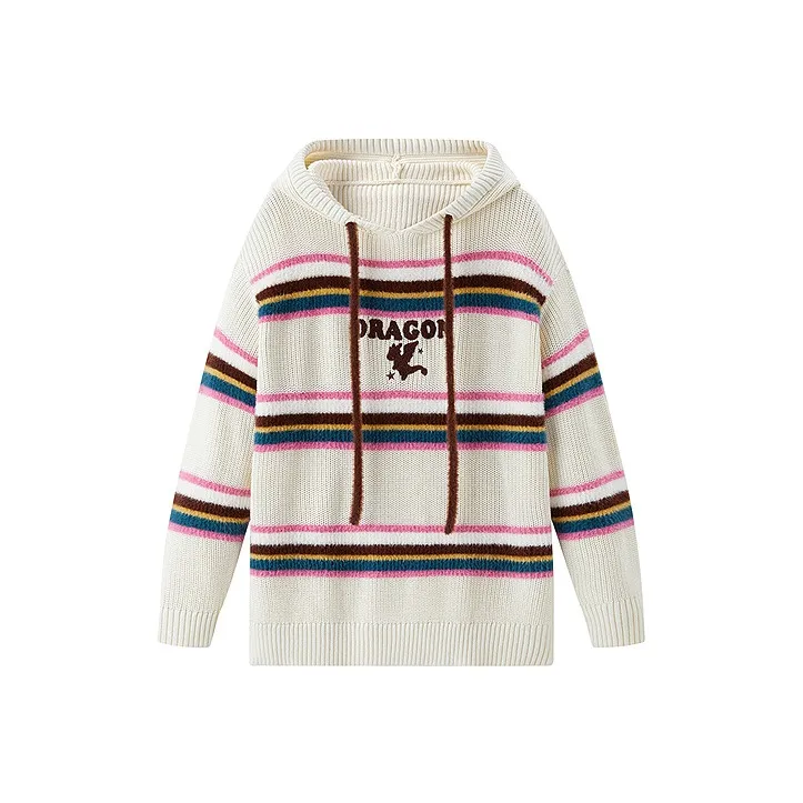 LEDIN Sweater Women's Multicolor Stripes-0