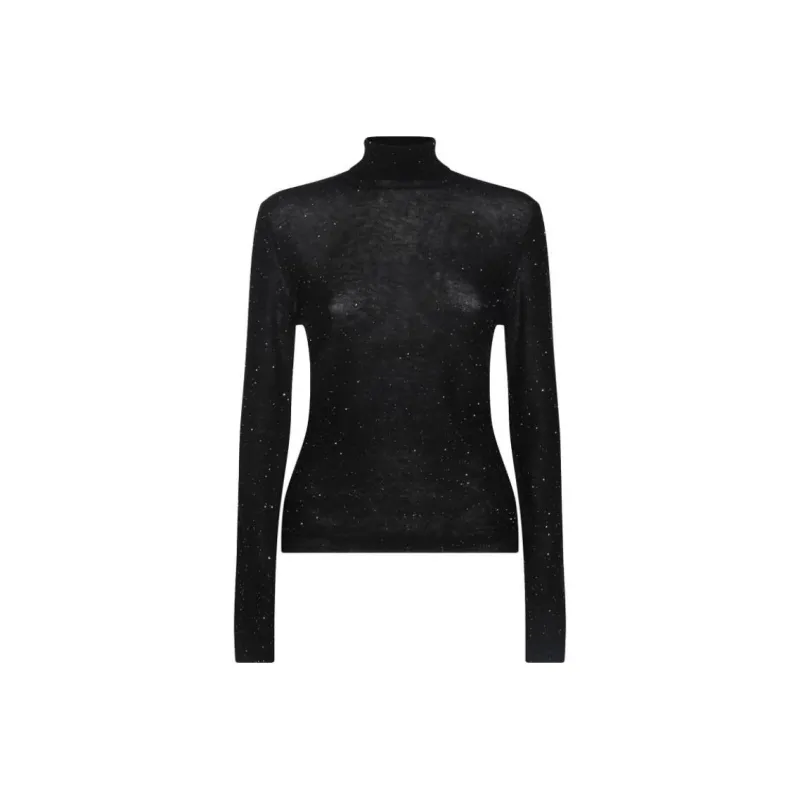 Fabiana Filippi Sequinned Roll Neck Knitted Jumper-0