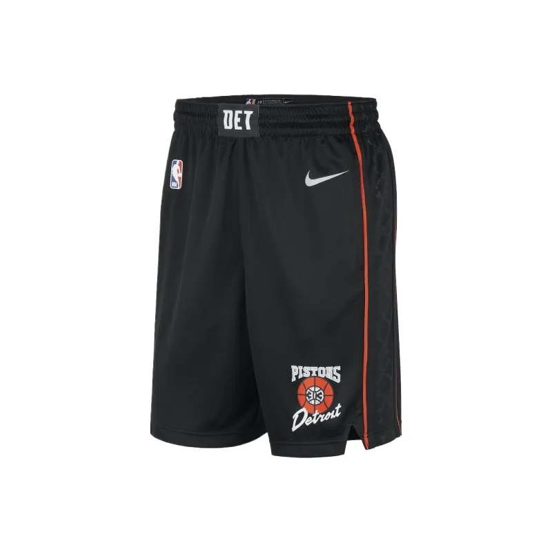 Nike Detroit Pistons City Swingman Casual Shorts Unisex Black-0