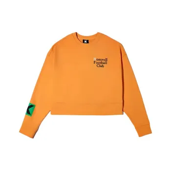 Kappa Sweatshirt Women's Neon Orange Yellow