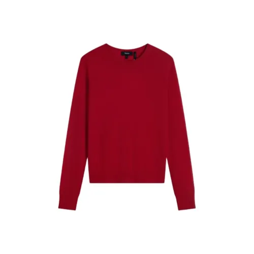 THEORY New Year Sweater Women's Starburst Red