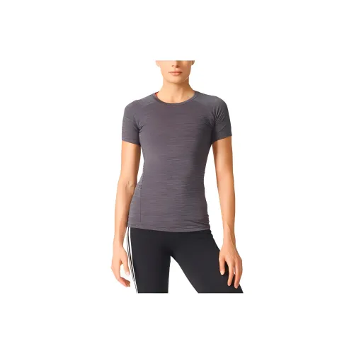 Adidas T Shirts Women's Shadow Trace Gray