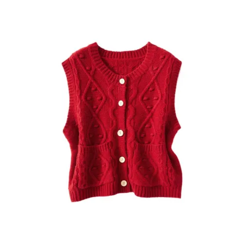 JINJU Sweaters Women's Red