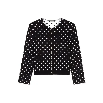Maje Fancy Knit Cardigan