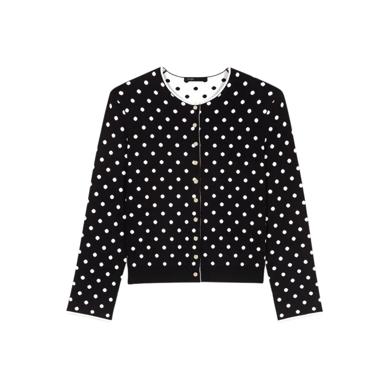 Maje Fancy Knit Cardigan-0