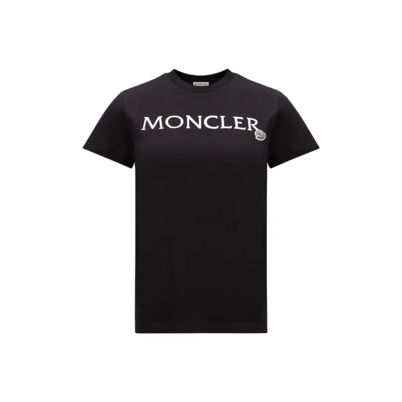 Moncler Logo Embroidered Crewneck T Shirt-0