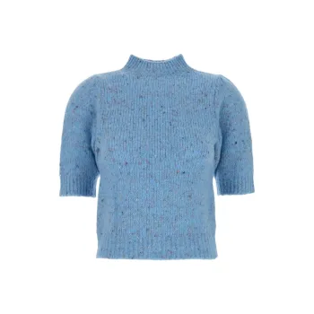 I BLUES Puff sleeve Knitted Top