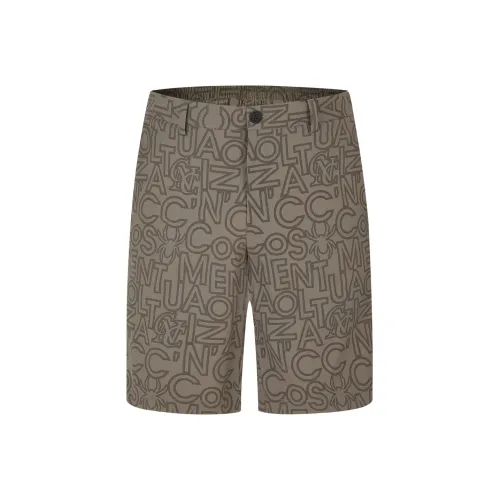 C'N'C New Order & Classics Series Spring And Summer Casual Shorts Men's Brown With Print