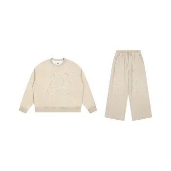 MostwantedLab MostwantedLab Vintage Flower Sweatshirt Set Unisex