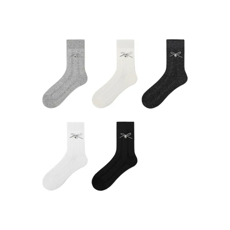 H YXIANG Mid Calf Socks Women's Combo Set-20