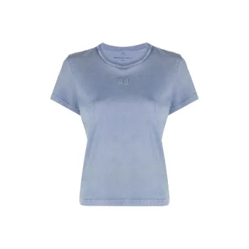 Alexander Wang Essential Jersey Shrunk Tee Motor Grey